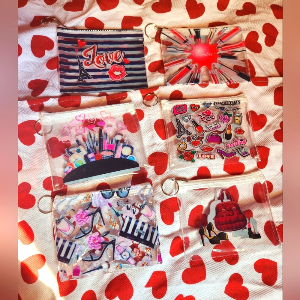 10/$20 Makeup Coin Purse with Key Ring